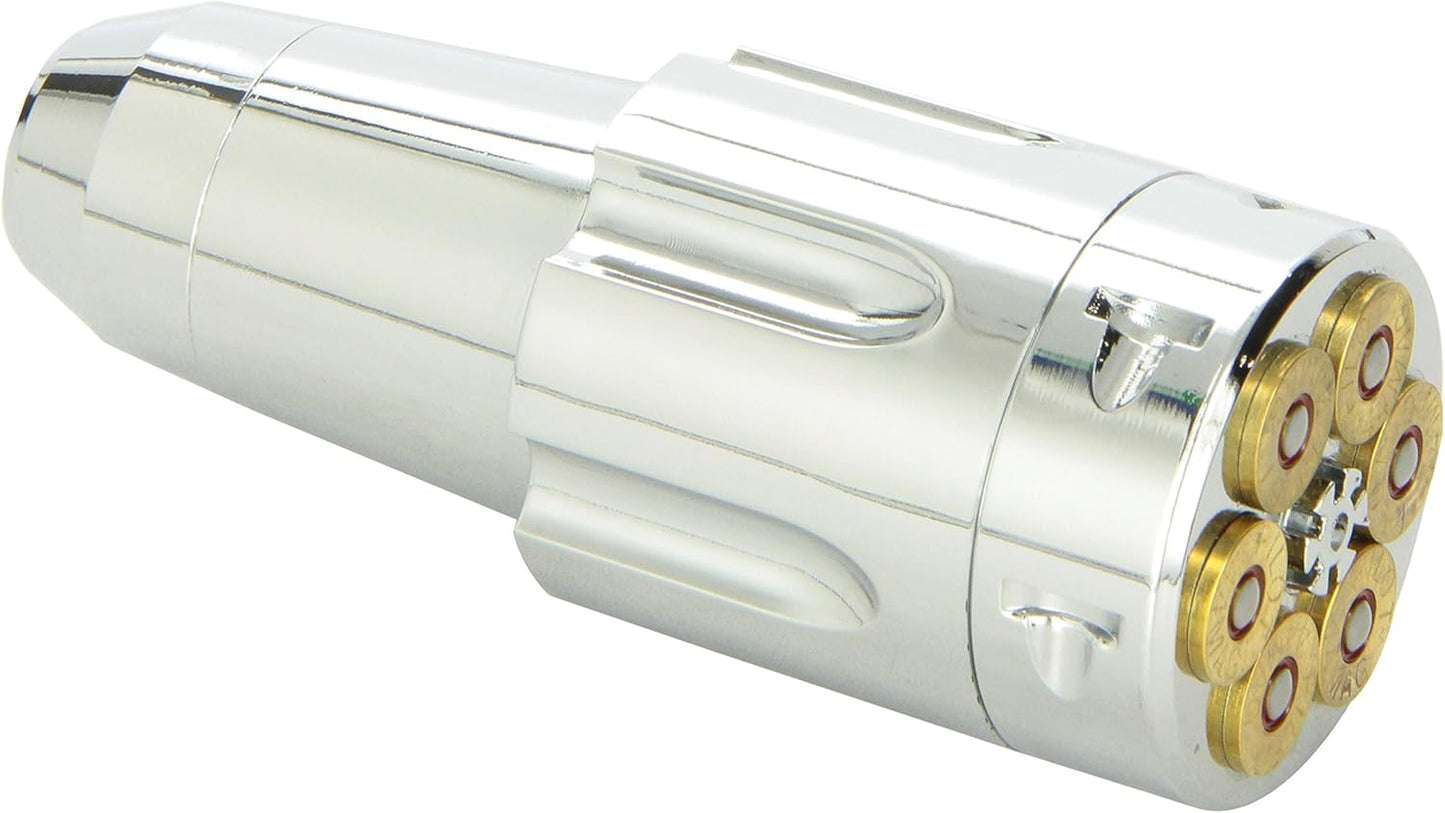 Pilot Motorsports PM-2104 Shift Knob for Manual/Automatic Transmission, Six Shooter
