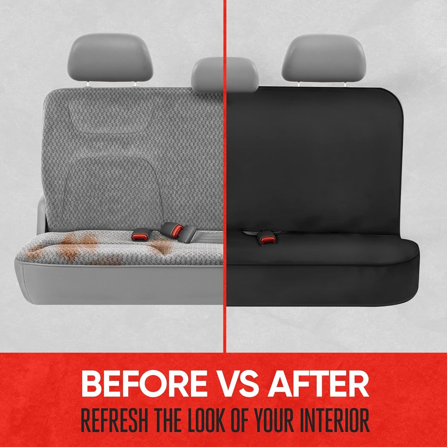 BDK Auto MTSC-278-BK: Motor Trend Waterproof Bench Rear Seat Protector