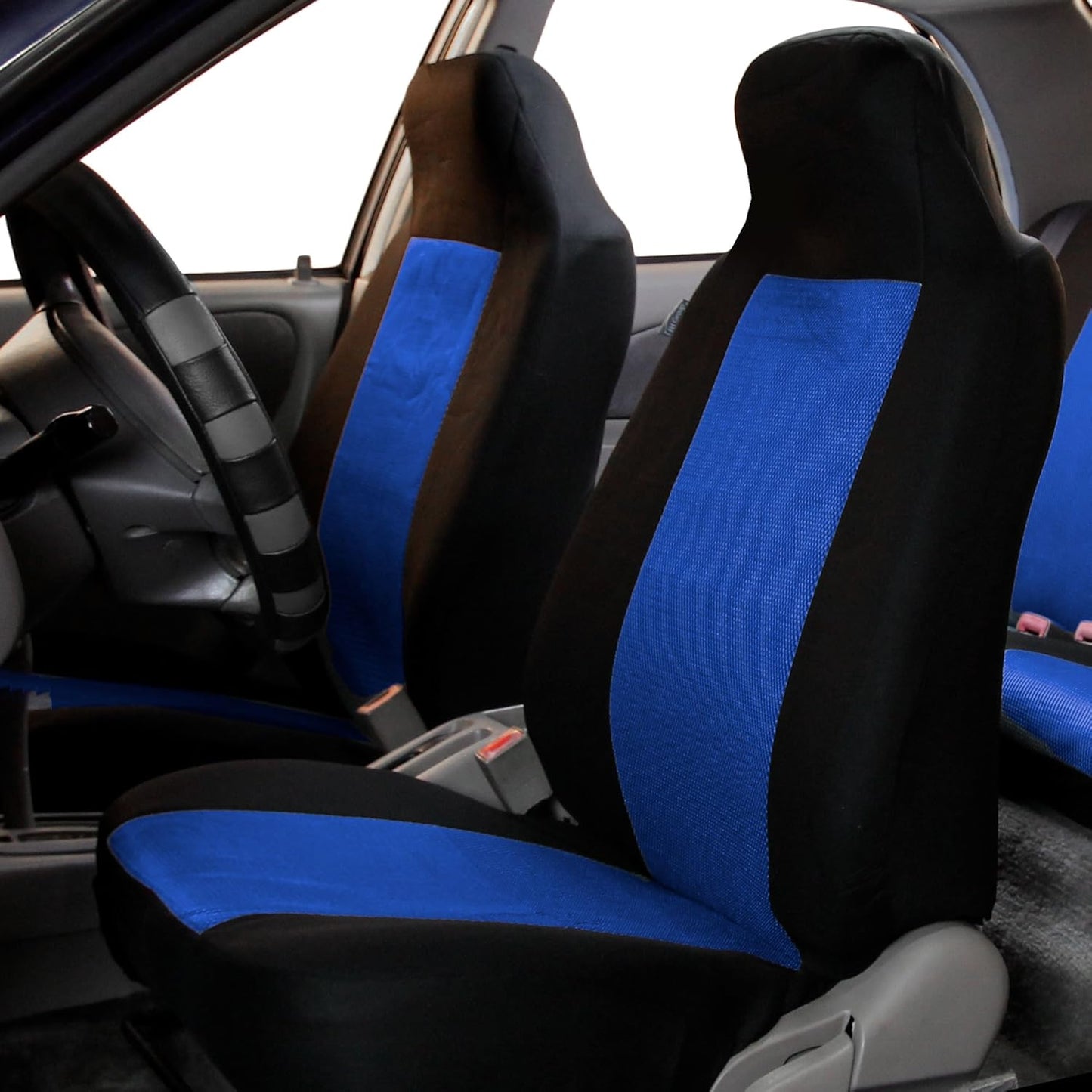 FH Group FB102BLUE114 Blue 3D Air Mesh Auto Seat Cover (Full Set)