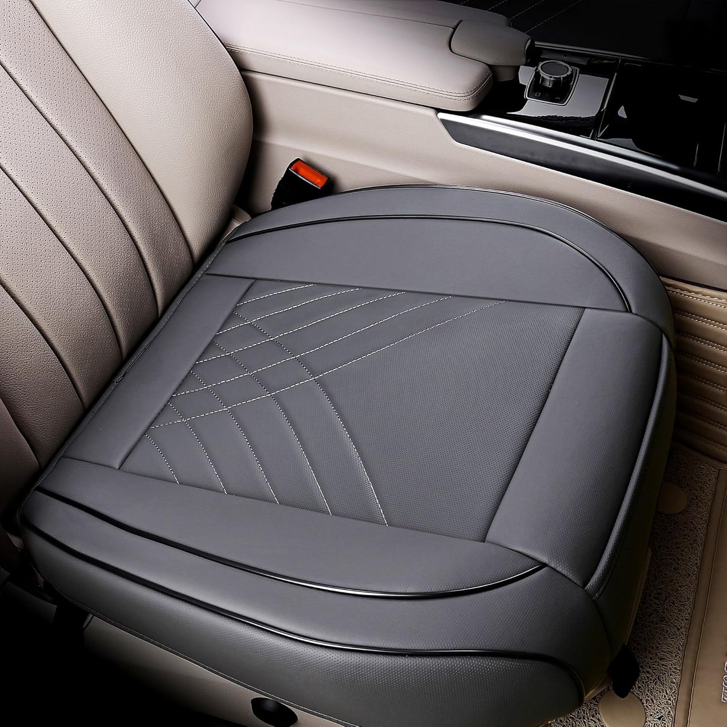 kingphenix Car Seat Cover: Easy to Install, Fits Most Cars, Vans, Trucks, and SUVs - 2 Piece, Black