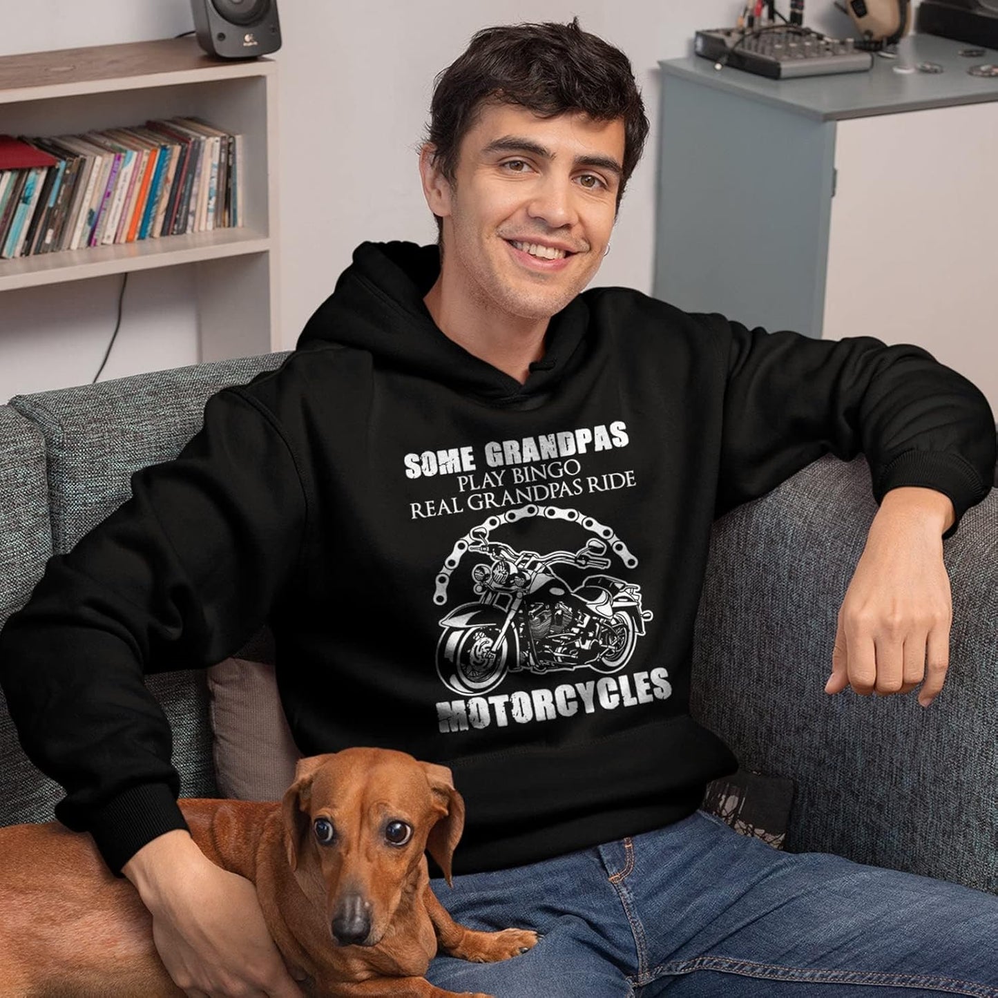 Crazy Love Shirts Motorcycle Pullover Hoodies Gift Ideas for Biker Lovers Motorcycle Long Sleeve Hoodie