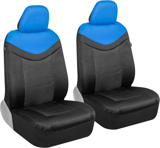 BDK Auto MTSC-2294-BL: Motor Trend Two-Tone Seat Cover/Blue