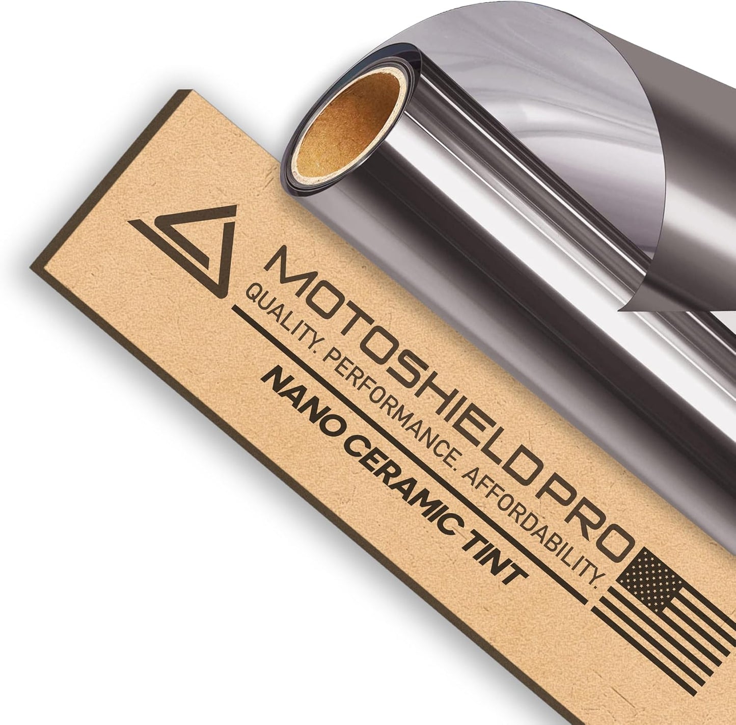 MotoShield Pro Premium Professional 2mil Ceramic Window Tint Film for Auto | Reduce Infrared Heat & Block UV by 99% - 5% VLT (40 in x 6' ft Roll)