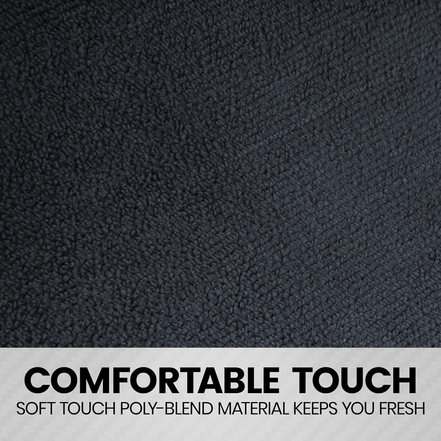 BDK UltraFit Waterpoof Car Seat Towel Cover, 2 Pack with Gray Trim – Washable Sweat Seat Protector, Ideal for Gym Swimming Surfing Running Crossfit, Fits Most Auto Truck Van SUV
