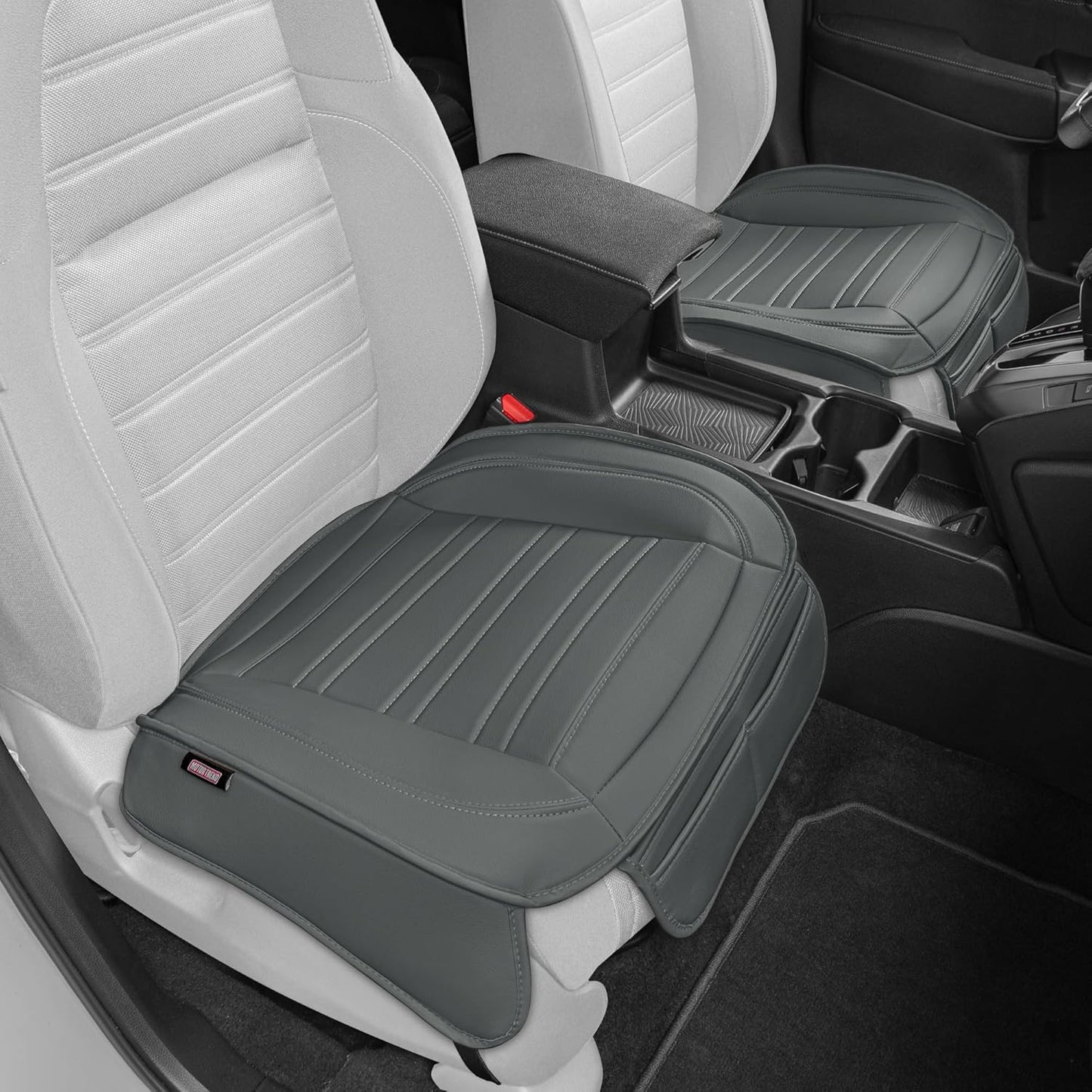 BDK Auto MTSC-421-CC: Motor Trend Pu Leather Seat Cushion/Charcoal