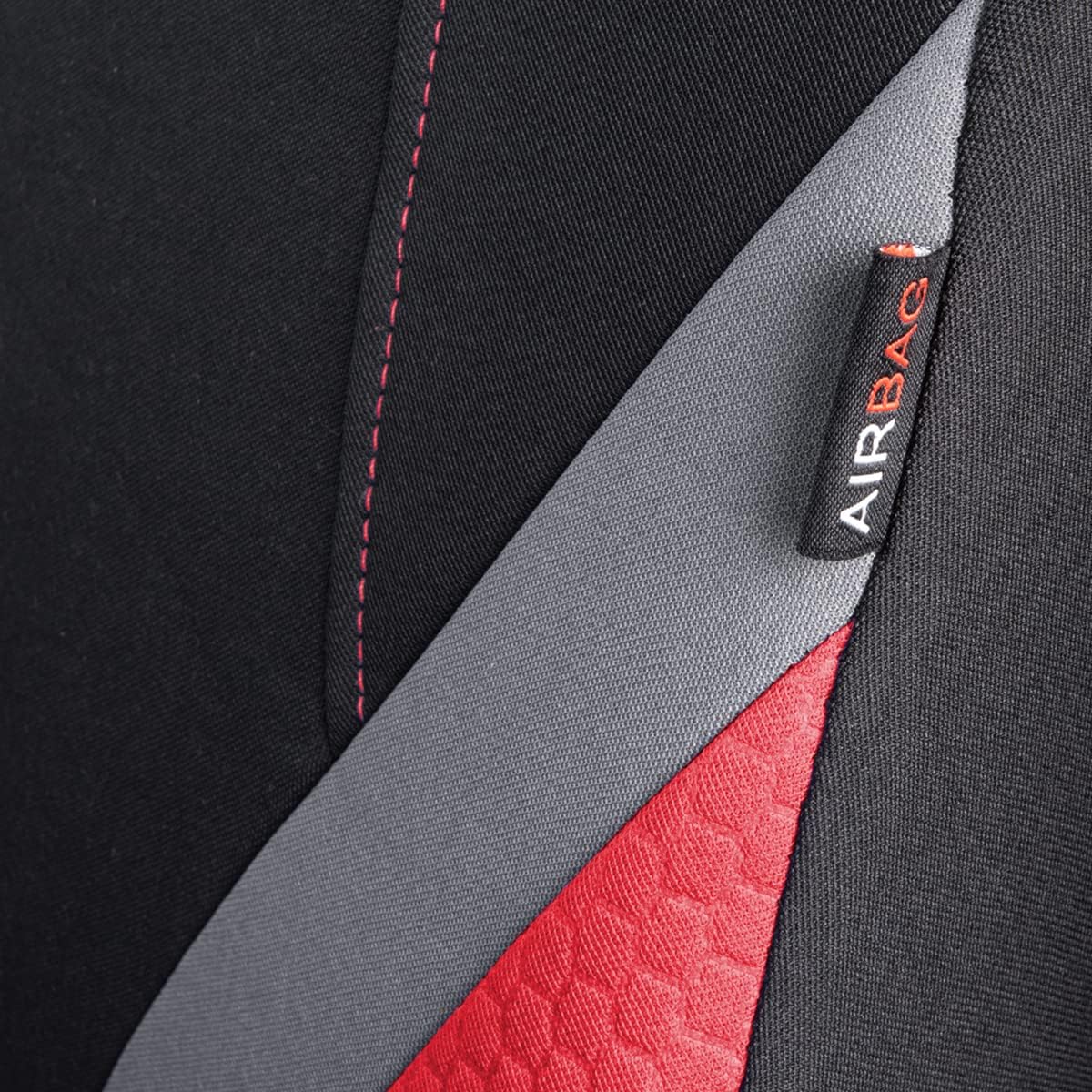 Flying Banner car seat Covers Full Set Fashion Woman Lady Girl Sporty Color Rear Bench Split Easy Installation SUV car Truck (Full Set (9 PCS), Red)