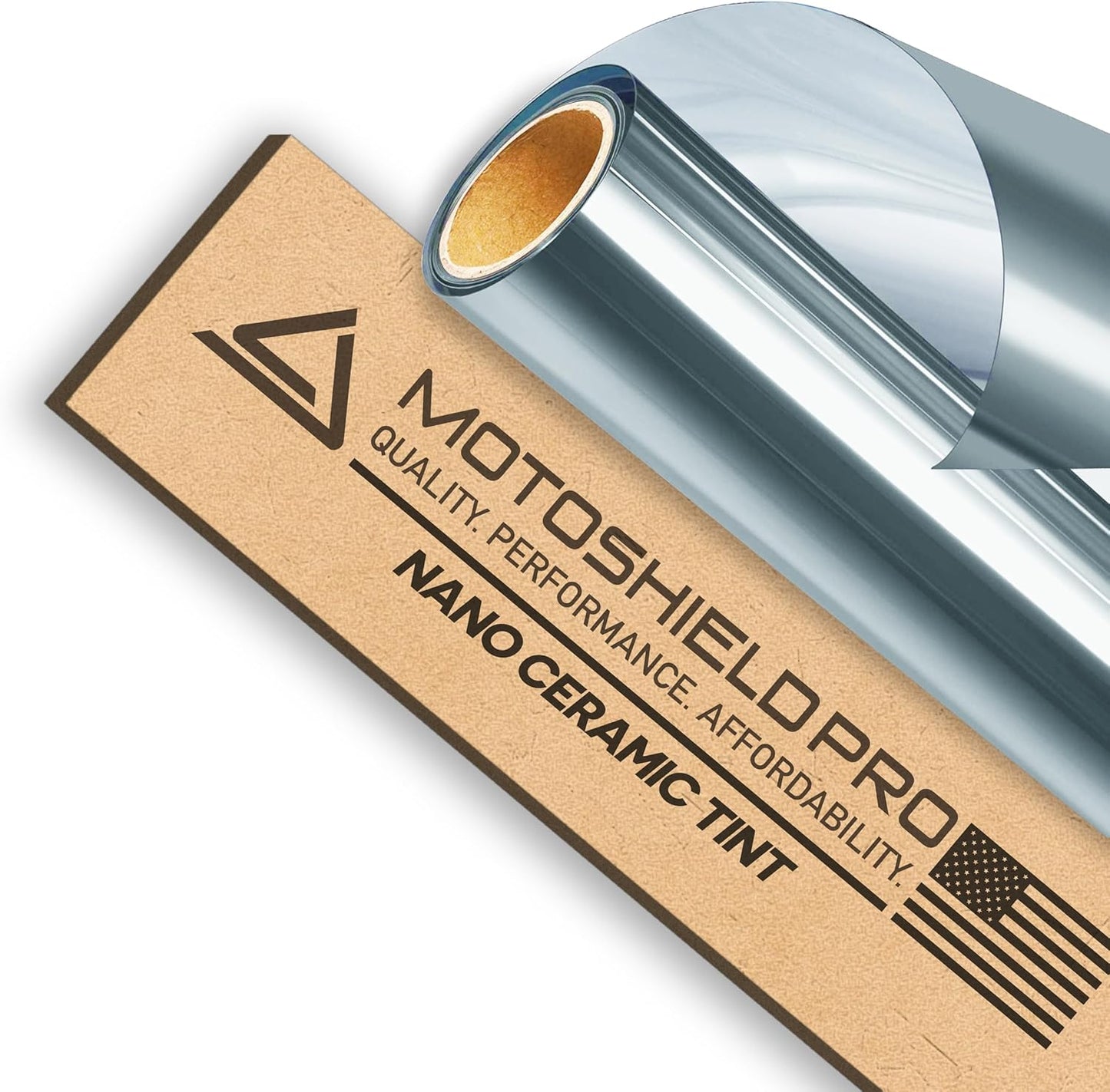 MotoShield Pro Premium Professional 2mil Ceramic Window Tint Film for Auto | Reduce Infrared Heat & Block UV by 99% - 5% VLT (40 in x 6' ft Roll)