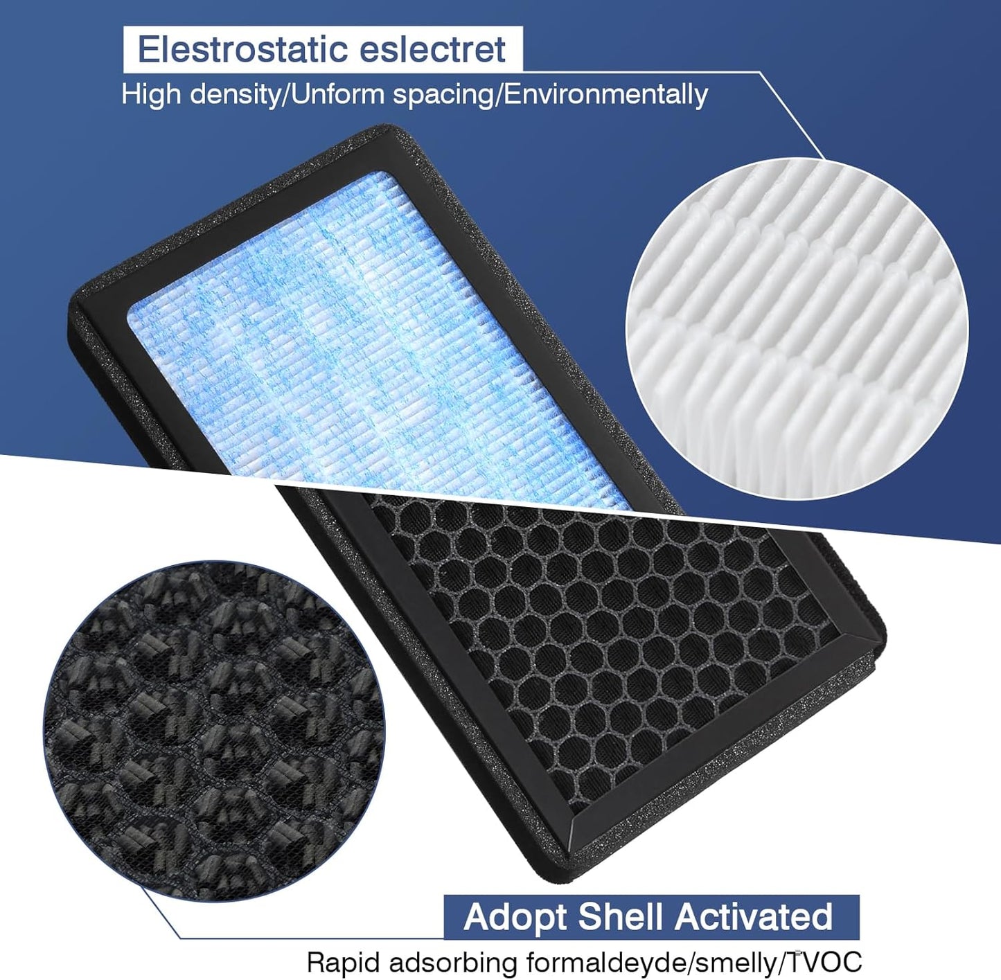 Cabin Air Filter Model Y Model 3 Replacement with Carbon Activated, Tesla Air Filter Replacement kit for Tesla Accessories 2016-2025, 2 Pack