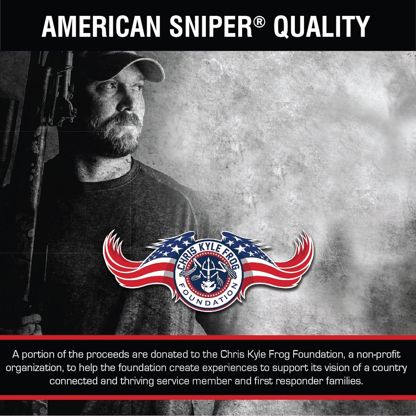 Chris Kyle American Sniper Tactical Low Back Seat Cover, Water Resistant with Seat Back Adjustable Rifle Straps and Molle Webbing for Storage