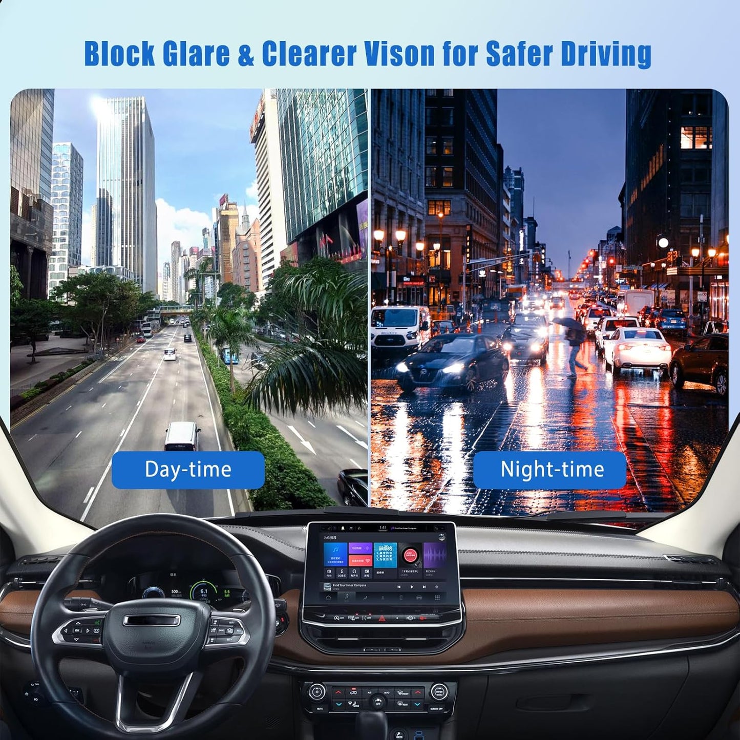 ARANA Ceramic Car Window Tint, 35% Tints for Car Windows Automotive Window Tint Privacy Film 36" in X15FT, Heat Glare UV Block Anti-Scratch Explosion-Proof