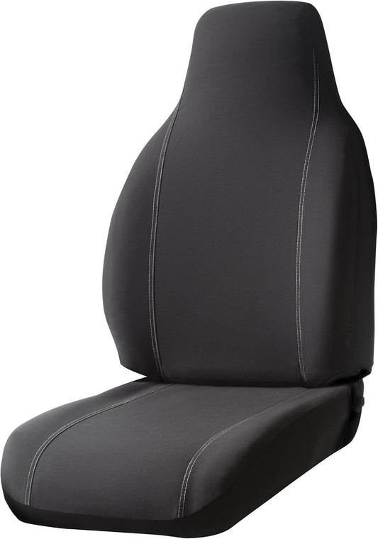 Fia SP87-42 Black Custom Fit Front Seat Cover Split Seat 40/20/40 - Polyester, (Black)