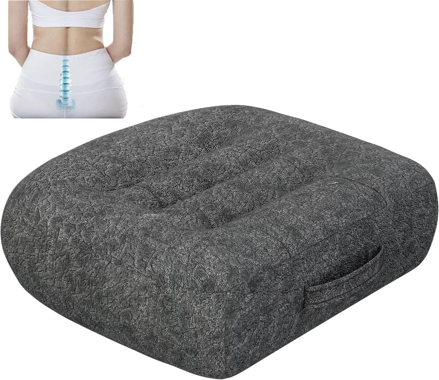 drivers seat booster cushion for adults/Car Booster Seat for Short Drivers/Increase The Field of View by 12cm/ 4.7in,Improve comfort，Ideal for suitable for car/office/home/wheelchair/Black