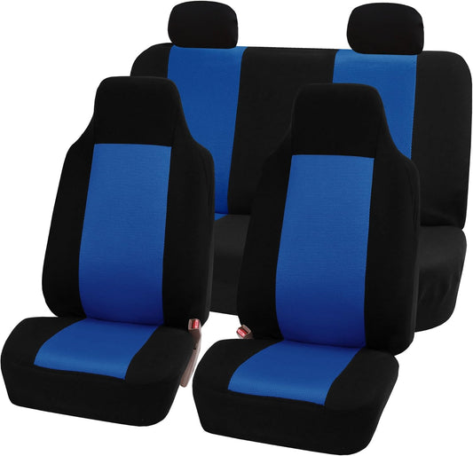 FH Group FB102BLUE114 Blue 3D Air Mesh Auto Seat Cover (Full Set)