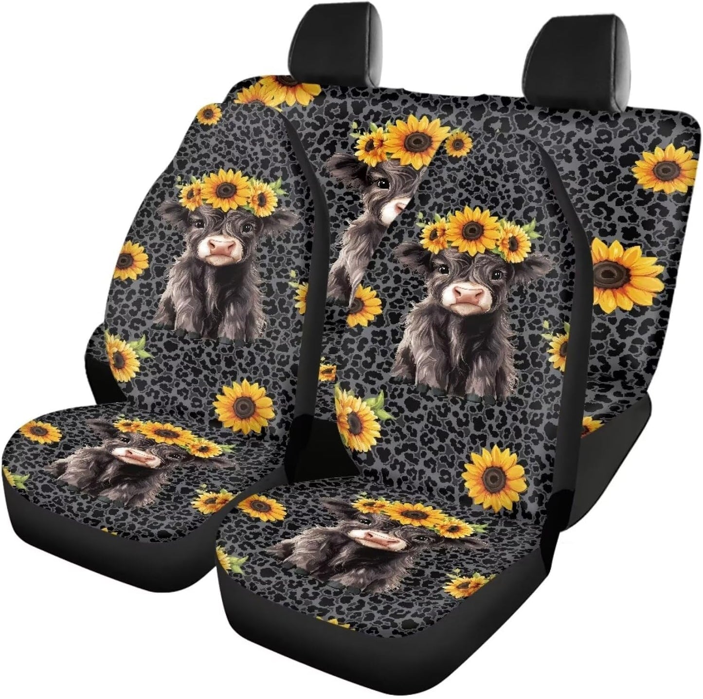 AFPANQZ Oriental Dragon Print Car Seat Covers Full Set for Back Seat Front Seats Universal Fit Most Cars SUVs Trucks Vans Comfortable Auto Seat Protection Full Set for Women Men Black Red
