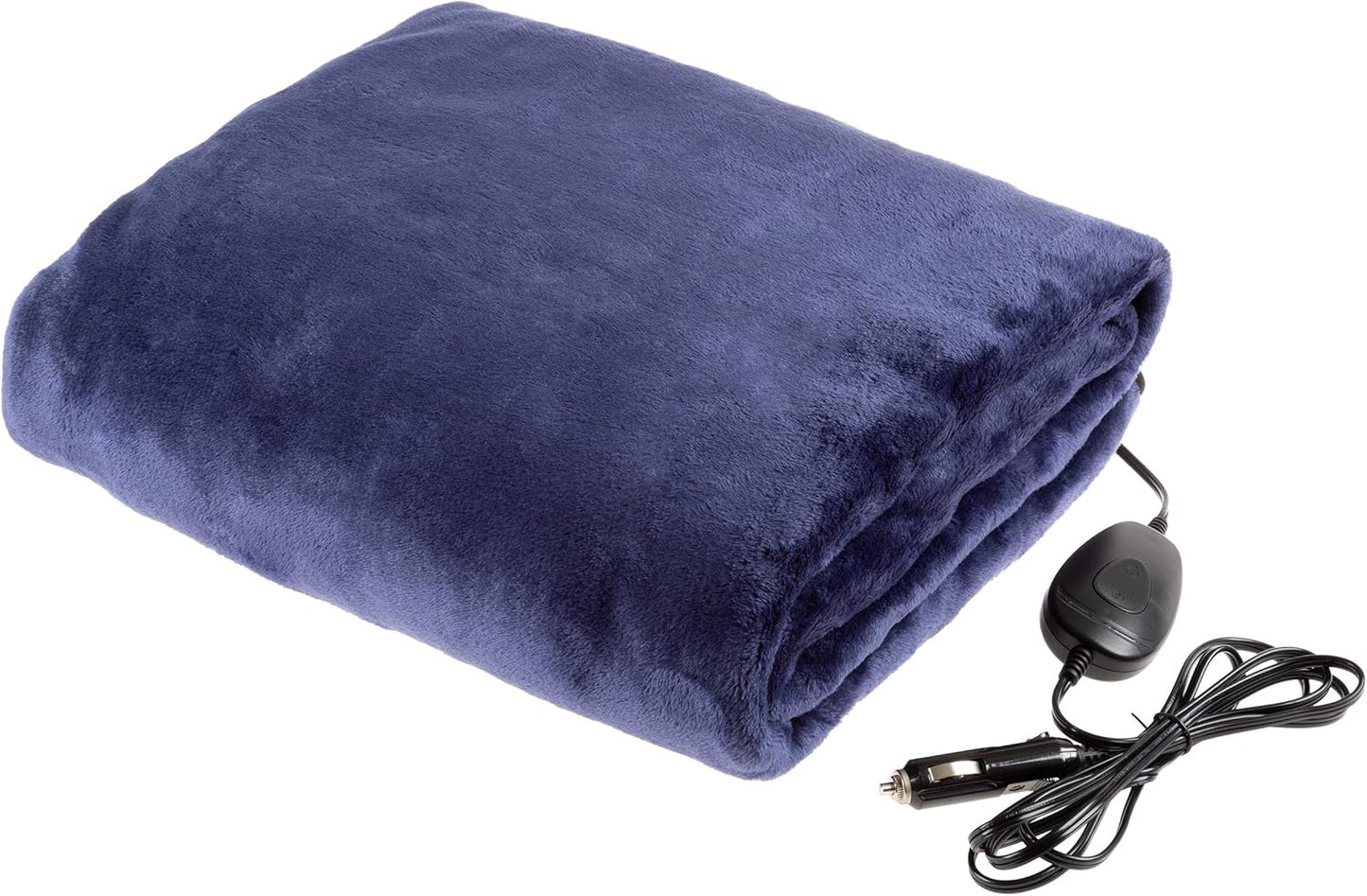 Electric Heater Car Blanket- Heated Travel Throw Electric Blanket for Car and RV, 12 volt by Stalwart- Red and Black