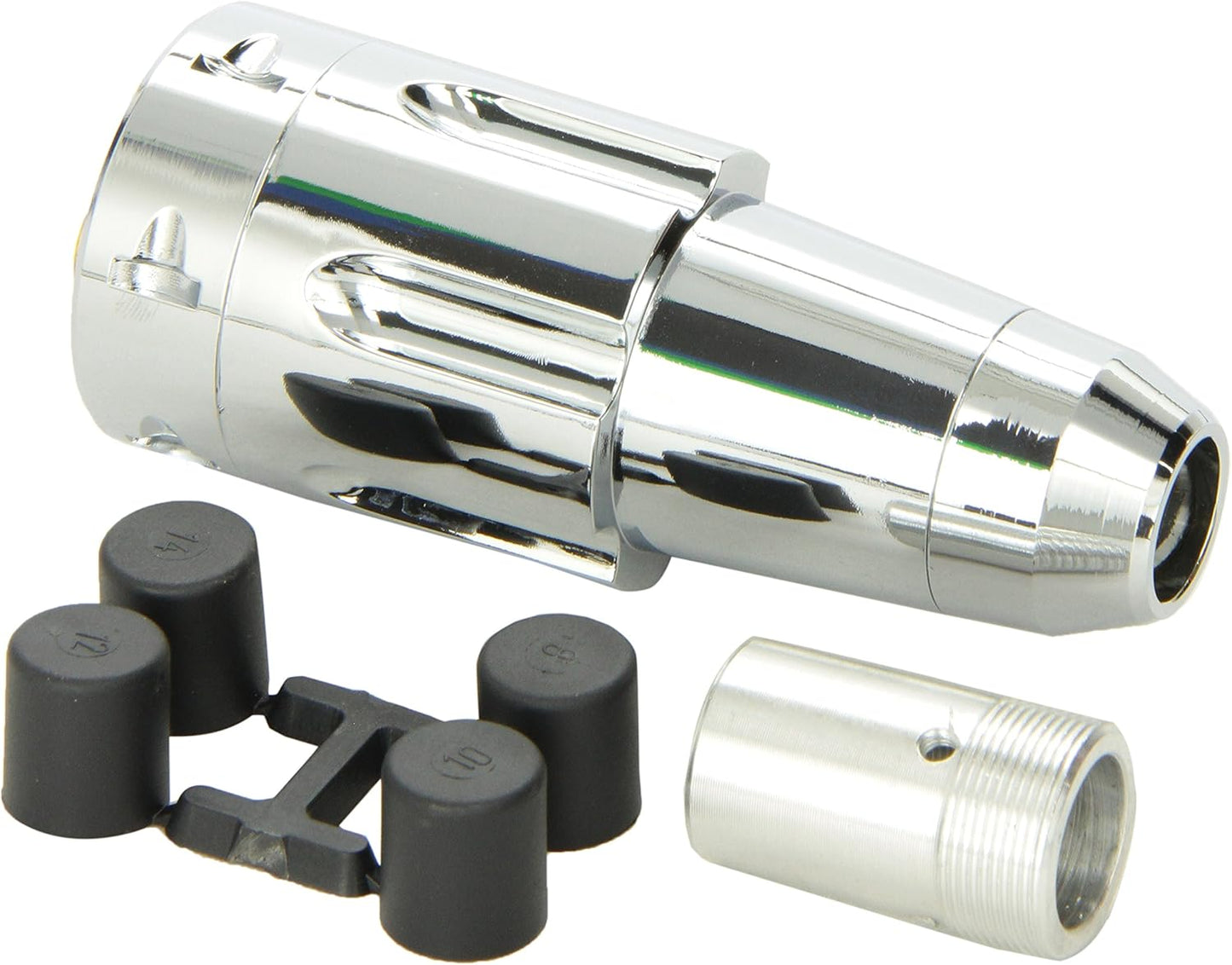 Pilot Motorsports PM-2104 Shift Knob for Manual/Automatic Transmission, Six Shooter
