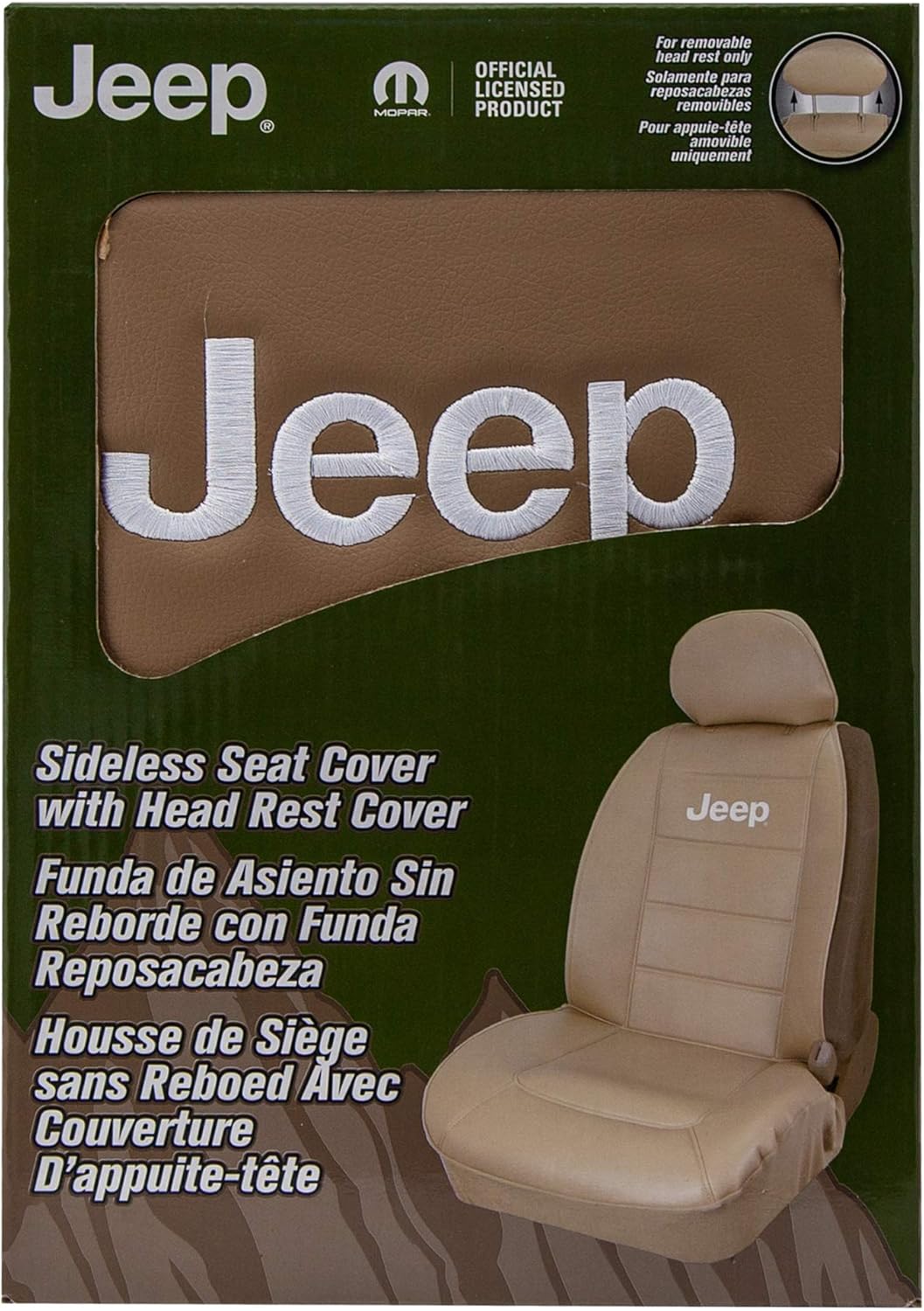 Plasticolor 008581R06 Sideless Seat Cover (Jeep Elite Tan)