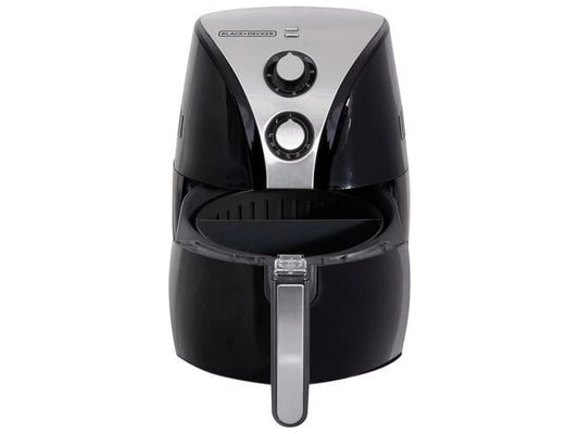 BLACK+DECKER Purifry 2-Liter Air Fryer, Black/Silver, HF110SBD