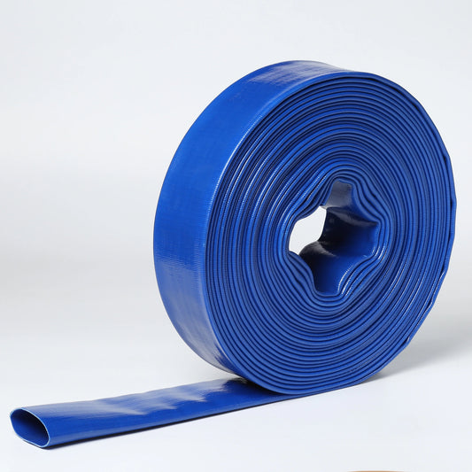1 In Dia x 100 ft Heavy Duty Flat Lay Sump Pump Discharge and Backwash PVC Hose 4 Bar (100)