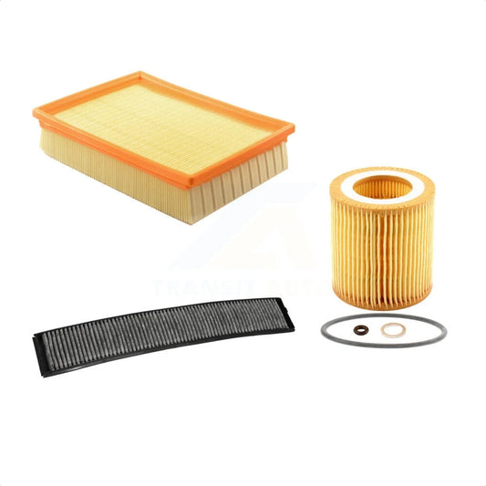 Oil Air & Cabin Filters [Maintenance Kits] Kit For 2006 BMW 330i 3.0L with M54 engine designation With Heat Exchanger KFM-100442