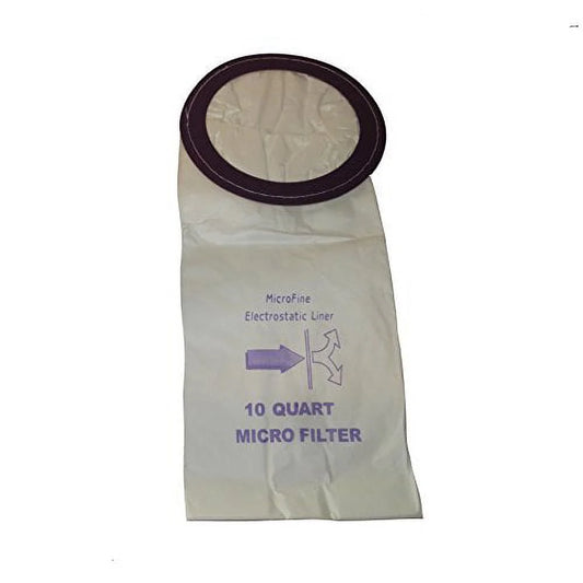 Compatible with ProTeam 10 Quart Micro Filtration Backpack Vacuum Bags: 100 Bags