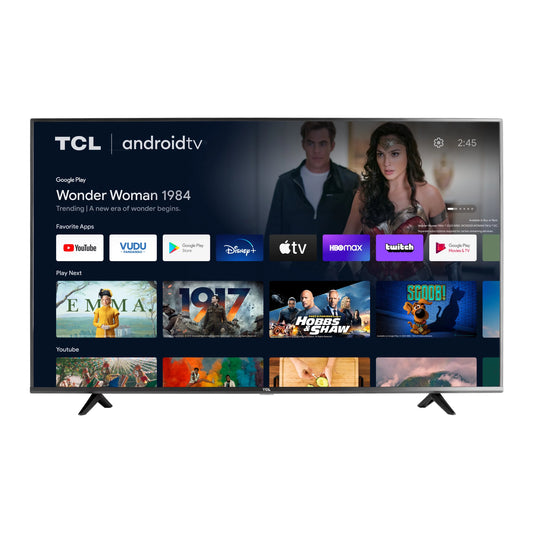 Restored TCL 43 Class 4K UHD (2160p) LED Android Smart TV HDR 4-Series 43S434 (Refurbished)
