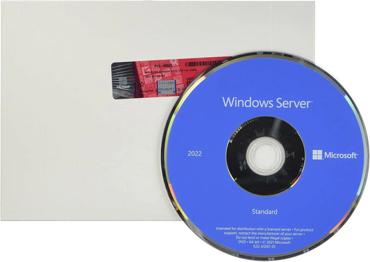 Microsoft Windows Server 2022 Standard 64-bit License (16 Core, OEM, DVD)