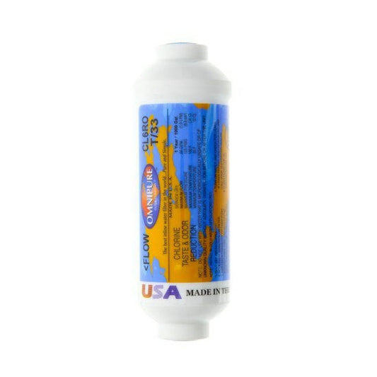 Package Of 7 Omnipure CL6ROT33-B GAC Inline Water Filter