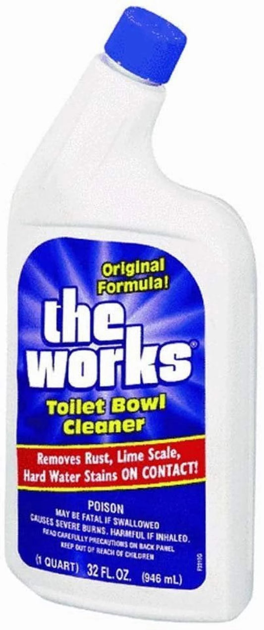 The Works Toilet Bowl Cleaner, 32 ounce pack of 12