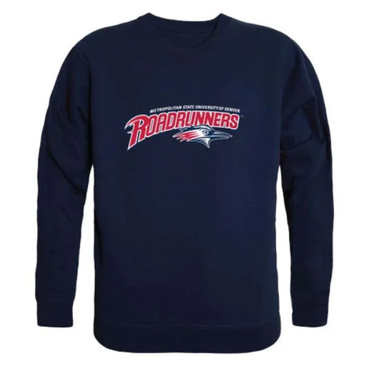 W Republic  Metropolitan State University of Denver Roadrunners College Crewneck Sweatshirt, Navy - Extra Large