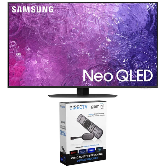 Samsung QN55QN90CA 55 Inch Neo QLED 4K Smart TV Cord Cutting Bundle with DIRECTV Stream Device Quad-Core 4K Android TV Wireless Streaming Media Player (2023 Model)