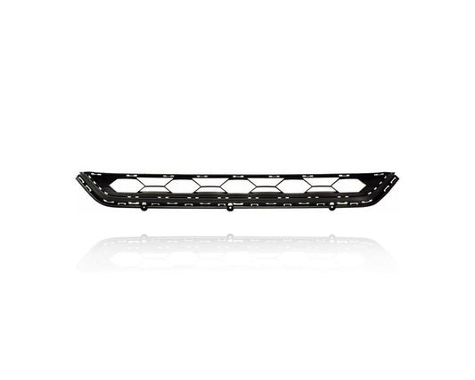 Grille - Compatible/Replacement for '18-21 Volkswagen VW Tiguan (Exclude R-Line) - Front Bumper Lower Center Without Sensor & Camera Hole, Black - 5NN853677E9B9