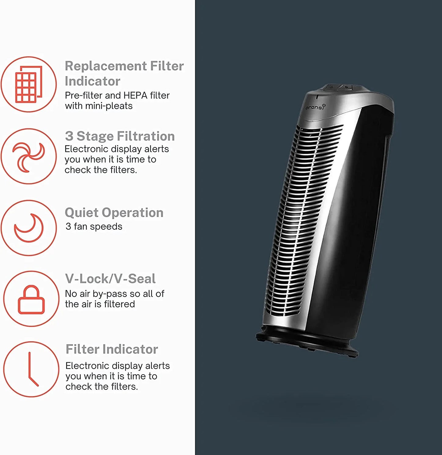 Oransi Finn HEPA UV Air Purifier