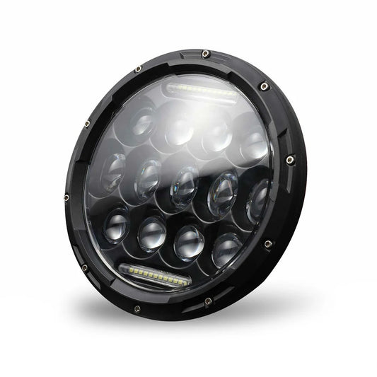 300W 7 LED Halo Angel Eye Headlight for Jeep Wrangler JK LJ TJ CJ