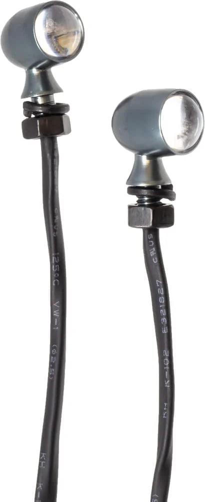 Letric Lighting Co. LLC-45C-WA 45-Caliper fits Mini LED White Running/Amber Turn Signal  - Gun Metal