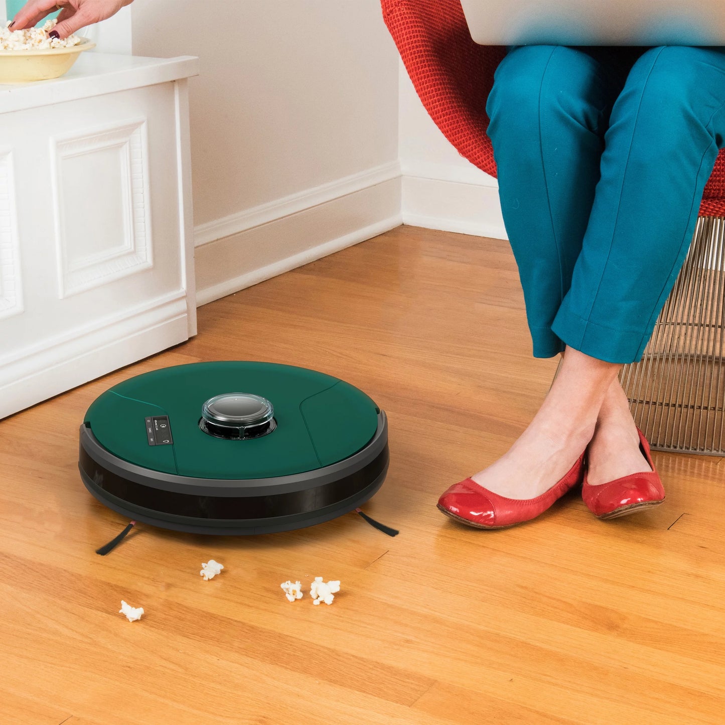 bObsweep PetHair SLAM Wi-Fi Connected Robot Vacuum, Jade
