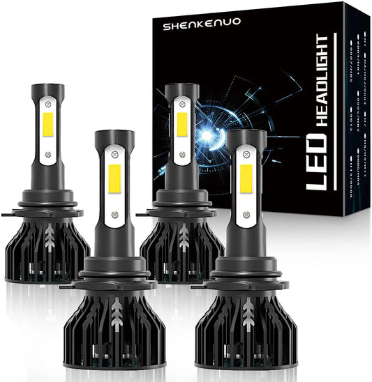 For Hyundai Santa Fe 2019-2020 LED Headlight Bulbs 9005+9005 High Beam and Low Beam 4pc