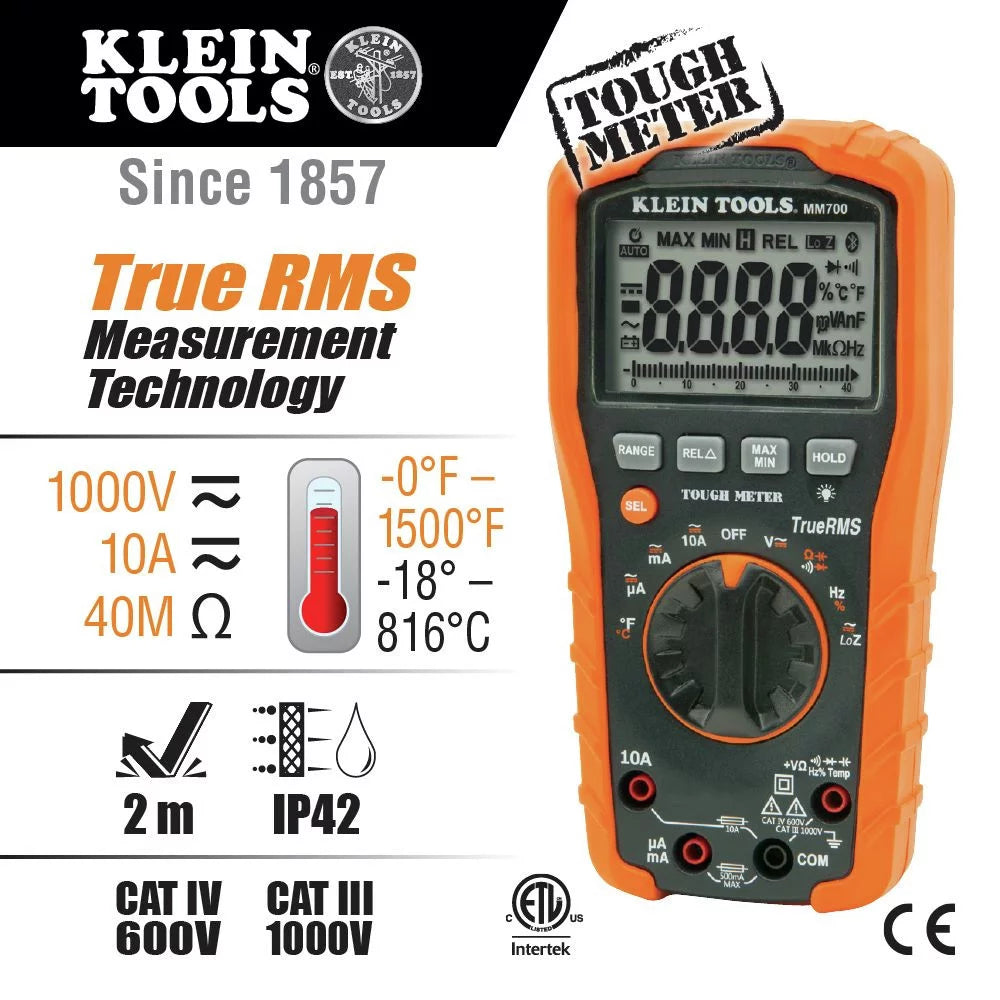 Klein Tools MM700 1000V TRMS/Low Impedance Digital Multimeter