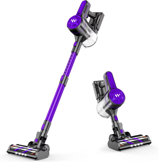Open Box ZOKER Direct Stick Vacuum Cordless Vacuum with 2200mAh Batteries SP-003E PURPLE
