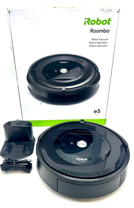 Pre-Owned iRobot Roomba E5 5150 Robot Vacuum Wi-Fi Alexa Self-Charging E515020 - Black (Fair)