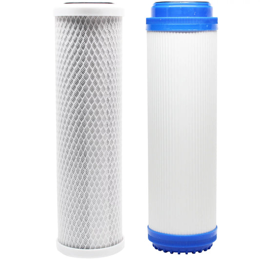 Replacement Filter Kit for Topway Global (TGI) TGI-325E RO System - Includes Carbon Block Filter & Granular Activated Carbon Filter - Denali Pure Brand