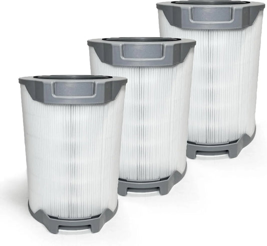 Nispira LV-H134 3-In-1 High Efficiency True HEPA Activated Carbon Premium Filter Replacement for Levoit Air Purifier LV-H134-RF | Remove Smoke, Chemical VOCs | 3 Pack