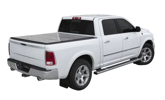 LOMAX 2002-2018 Fits Dodge Ram 1500 2019-2024 Ram 1500 Classic 2003-2018 Ram 2500 3500 6' 4 Box Diamond Plate Split Tonneau Cover B2040029