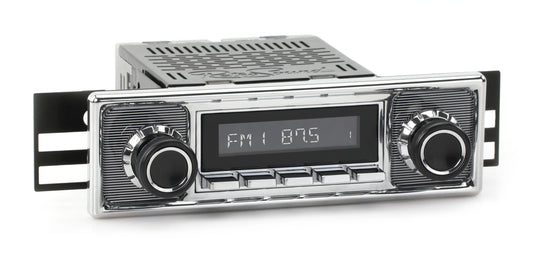 RetroRadio Compatible with 1975-85 Mercedes-Benz 300 Series Features Include Bluetooth, USB, AM/FM HC-M2-308-509-39-78M7