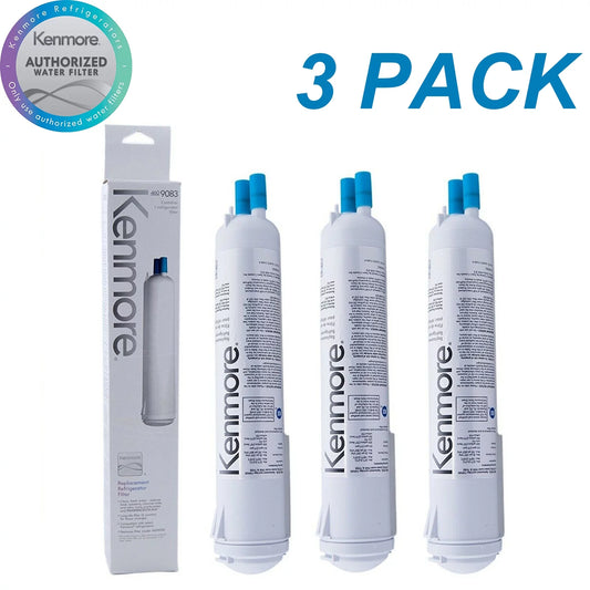 Refrigerator Water Filter Kenmore 9083 Water Filter Replacement Cartridge Compatible with Kenmore Water 469083 9030 9020 3 Pack
