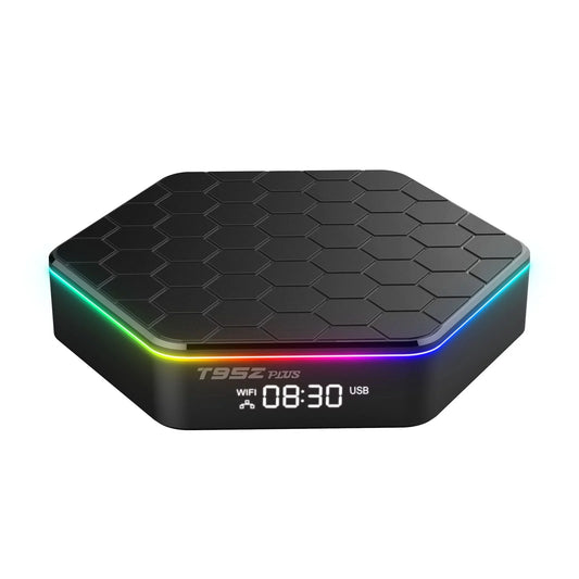 Android 12.0 Smart TV Box T95Z Plus H618 Dual WiFi 2.4G/5G 6K Ultra HD Resolution Bluetooth 5.0 Quad-Core Cortex-A53 CPU 100M Ethernet 4GB RAM 32GB ROM Android TV Box