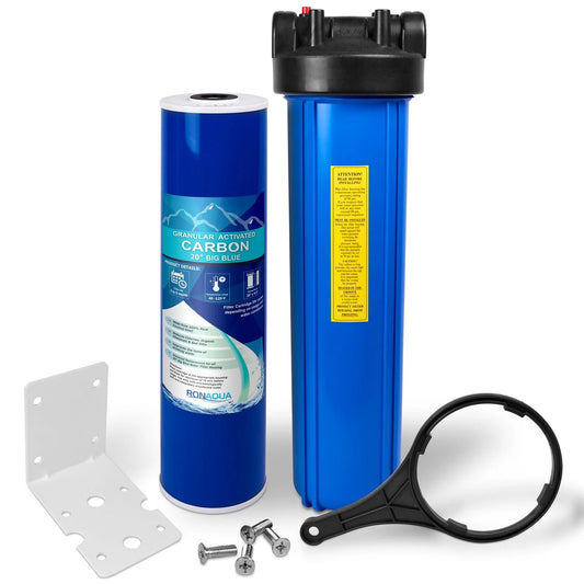 20 Big Blue Whole House Water Filter w/ GAC Filter Cartridge
