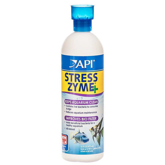 API Stress Zyme Plus Bio Filtration Booster [Aquarium, Aquarium Supplies] 16 oz (Treats 960 Gallons)