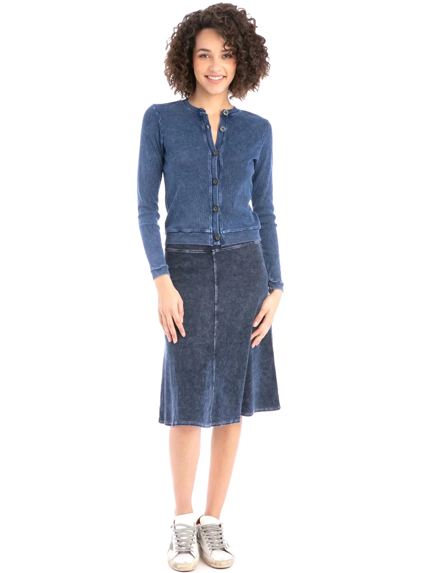 Hardtail Flat Waist Knee Skirt B-145