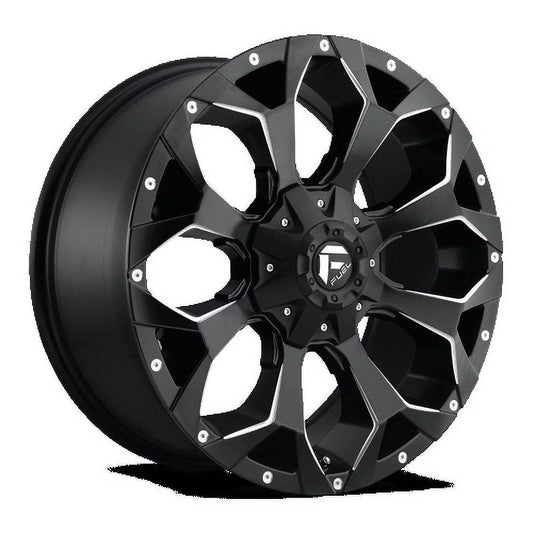 Fuel 1PC Aluminum Rim D546 ASSAULT 20X9in Matte Black Milled Finish, D54620909856